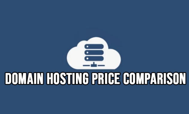 Domain Hosting Price Comparison