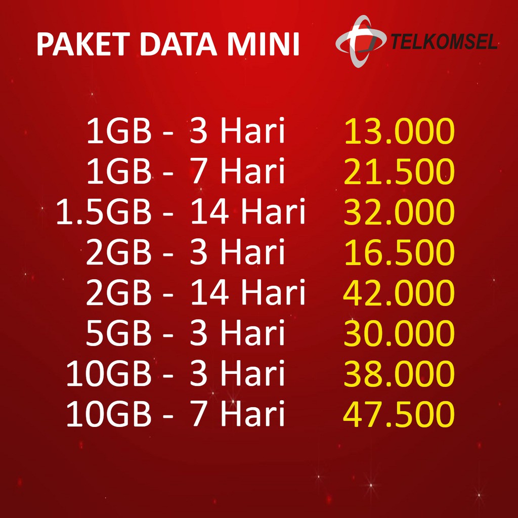 Bandingkan harga paket internet telkomsel dengan provider lain