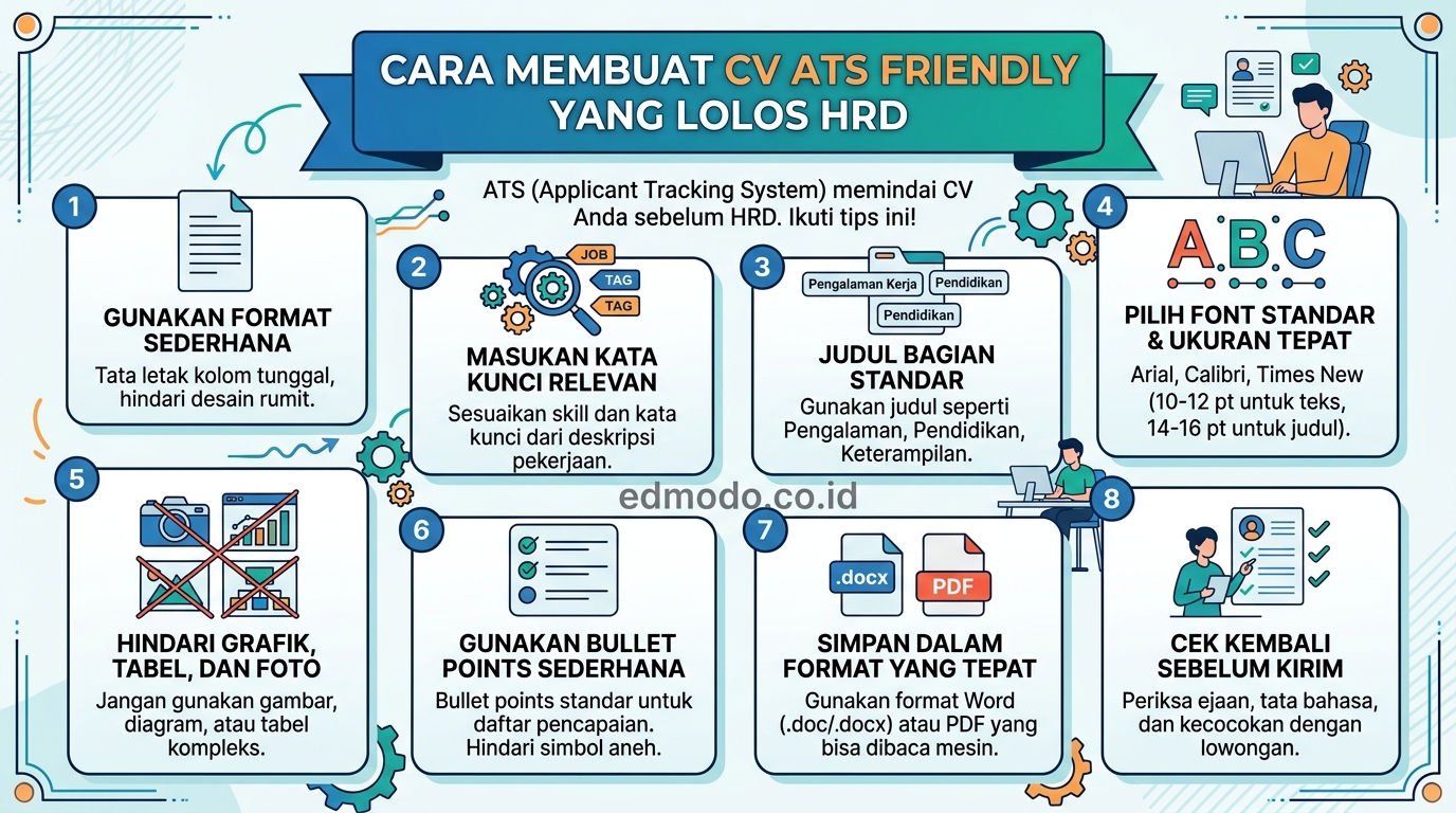 cara membuat cv ats